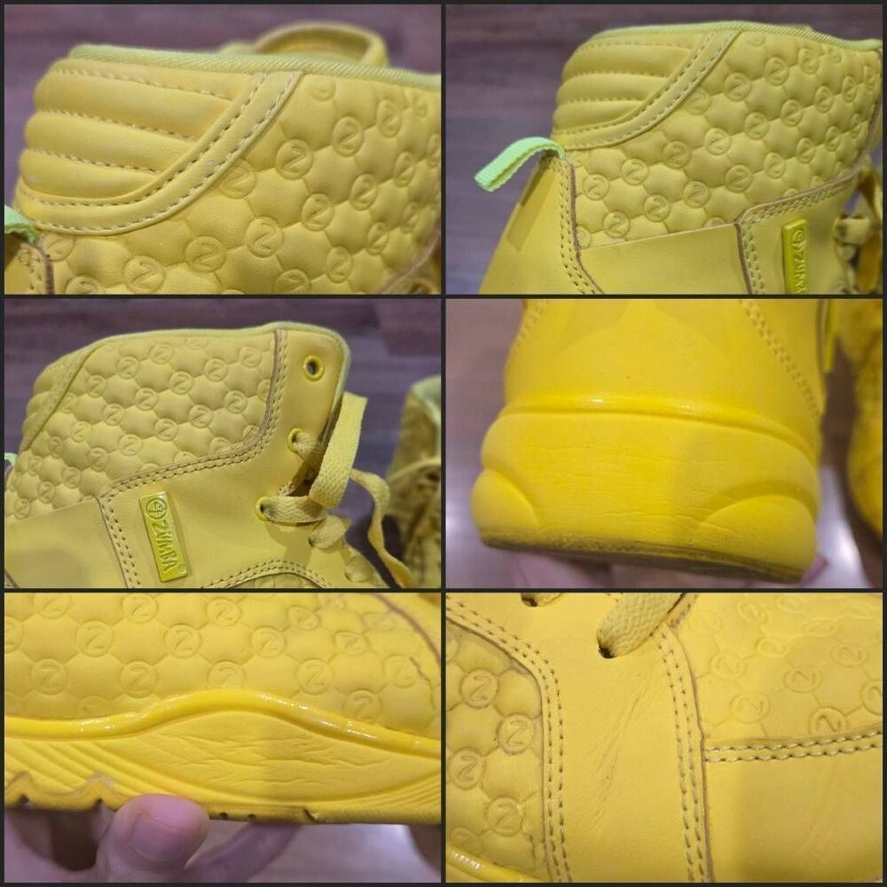 Zumba Energy Boss Yellow High Top Sneakers Size 9 Unisex Athletic Shoes (F019) - Picture 11 of 11